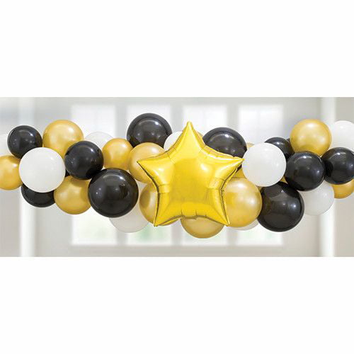 5 Inch 10 Inch 12 Inch Latex Balloons Garland Arch for Men Women Boys Girl Graduation Christmas Baby Shower Birthday Festival Picnic Family Party Decorations 150 Pieces Black Balloons Party Kit 